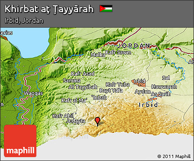 Physical Panoramic Map of Khirbat Aţ Ţayyārah