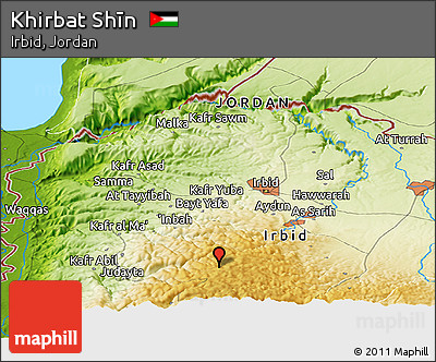 Physical Panoramic Map of Khirbat Shīn