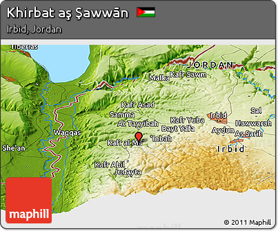 Physical Panoramic Map of Khirbat Aş Şawwān