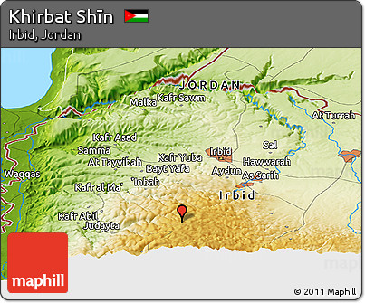 Physical Panoramic Map of Khirbat Shīn
