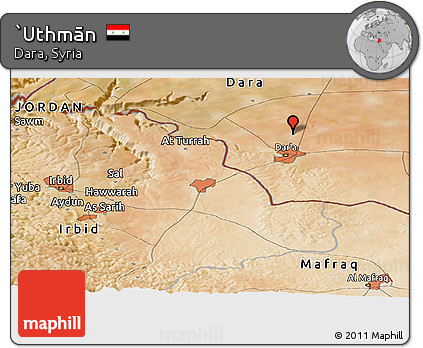 Satellite Panoramic Map of `Uthmān