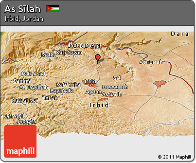 Satellite Panoramic Map of As Sīlah