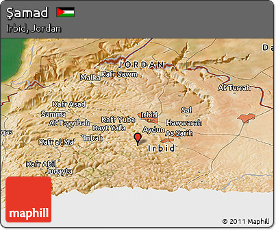 Satellite Panoramic Map of Şamad