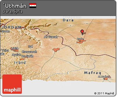 Satellite Panoramic Map of `Uthmān