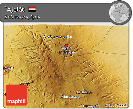 Physical 3D Map of `Ajalāt