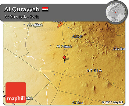 Physical 3D Map of Al Qurayyah