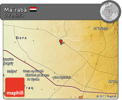 Physical 3D Map of Ma`rabā