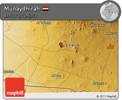 Physical 3D Map of Munaydhirah