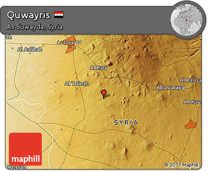 Physical 3D Map of Quwayris