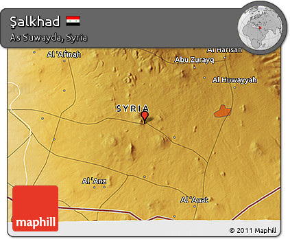 Physical 3D Map of Şalkhad