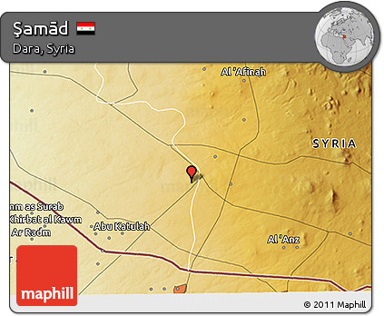 Physical 3D Map of Şamād