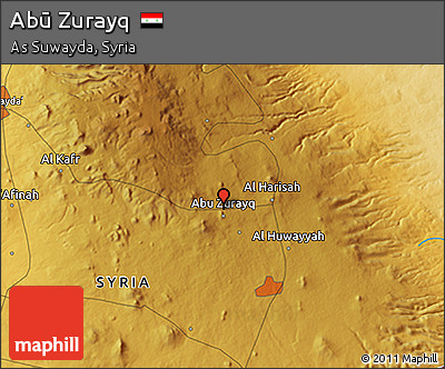 Physical 3D Map of Abū Zurayq