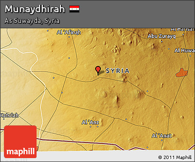 Physical 3D Map of Munaydhirah