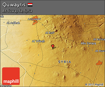 Physical 3D Map of Quwayris
