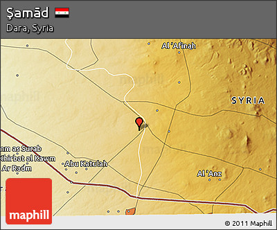 Physical 3D Map of Şamād