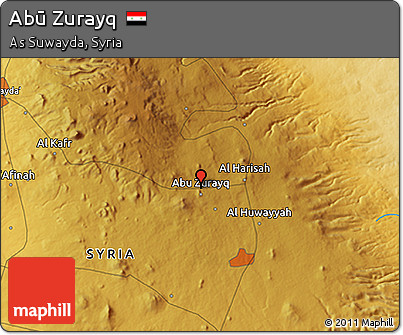 Physical 3D Map of Abū Zurayq