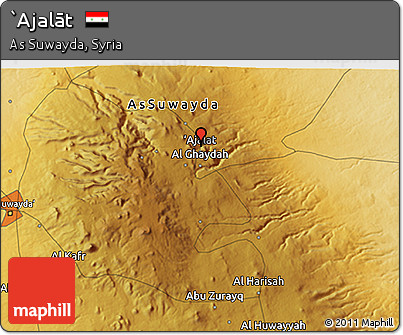 Physical 3D Map of `Ajalāt