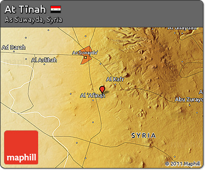 Physical 3D Map of At Tīnah