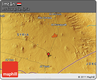 Physical 3D Map of Imtān