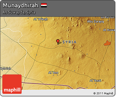 Physical 3D Map of Munaydhirah