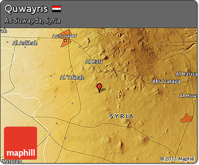 Physical 3D Map of Quwayris