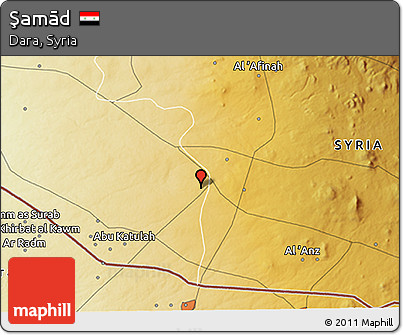 Physical 3D Map of Şamād
