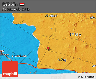 Political 3D Map of Dibbīn