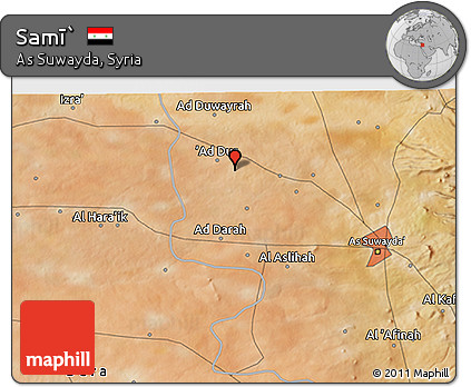 Satellite 3D Map of Samī`
