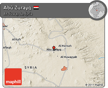 Shaded Relief 3D Map of Abū Zurayq