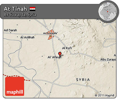 Shaded Relief 3D Map of At Tīnah