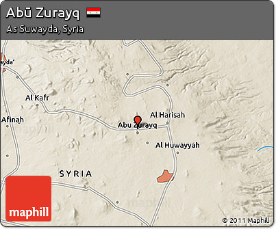 Shaded Relief 3D Map of Abū Zurayq