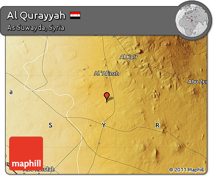 Physical Map of Al Qurayyah