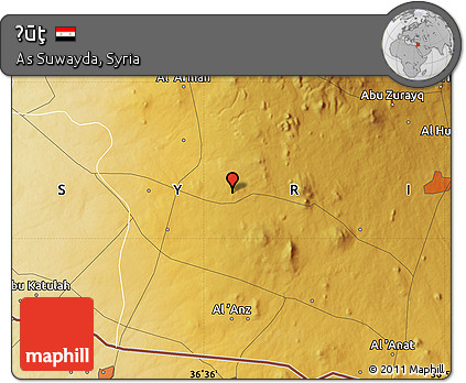 Physical Map of Ḩūţ