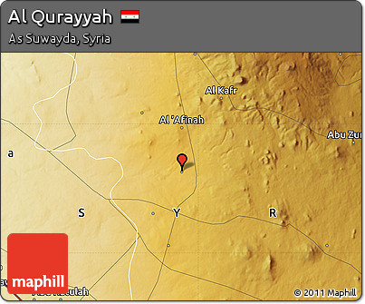 Physical Map of Al Qurayyah