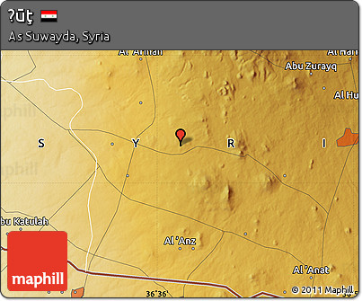 Physical Map of Ḩūţ