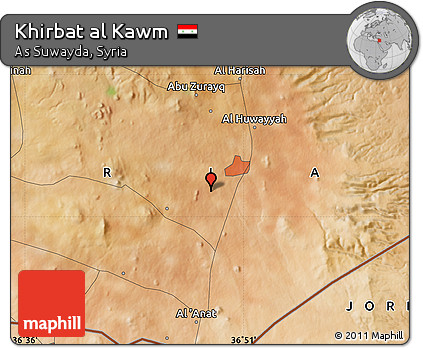 Satellite Map of Khirbat Al Kawm