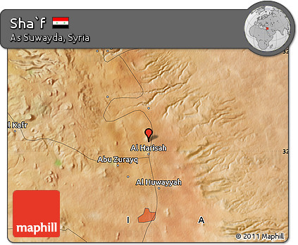 Satellite Map of Sha`f