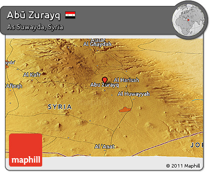 Physical Panoramic Map of Abū Zurayq