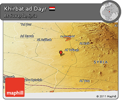 Physical Panoramic Map of Khirbat Ad Dayr