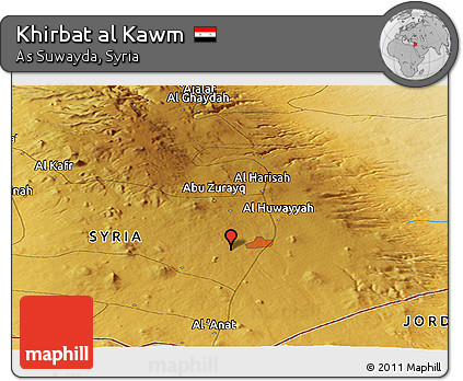 Physical Panoramic Map of Khirbat Al Kawm