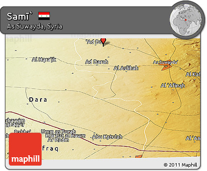 Physical Panoramic Map of Samī`