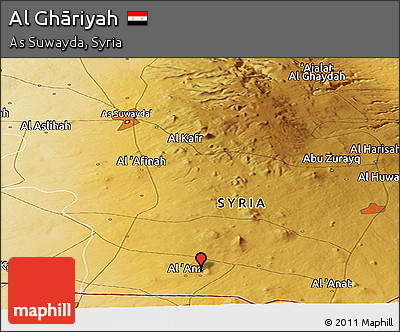 Physical Panoramic Map of Al Ghāriyah