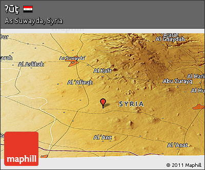 Physical Panoramic Map of Ḩūţ