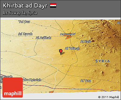 Physical Panoramic Map of Khirbat Ad Dayr