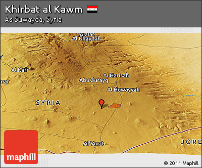 Physical Panoramic Map of Khirbat Al Kawm