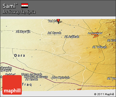 Physical Panoramic Map of Samī`