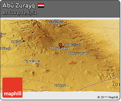 Physical Panoramic Map of Abū Zurayq