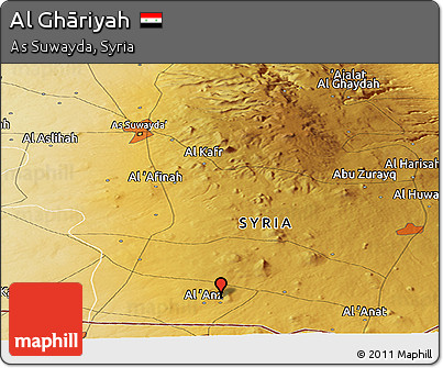 Physical Panoramic Map of Al Ghāriyah