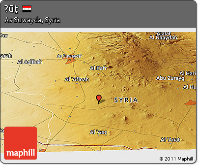 Physical Panoramic Map of Ḩūţ