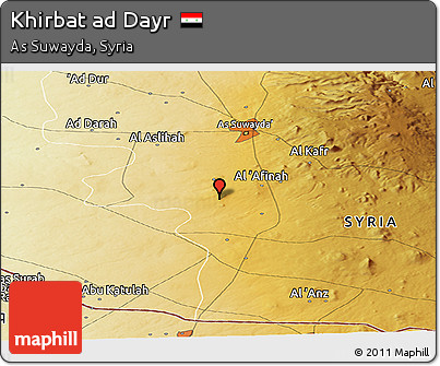 Physical Panoramic Map of Khirbat Ad Dayr